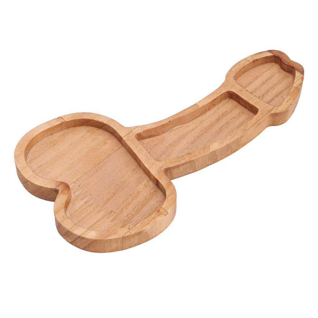 Aperitif Board Composite Wood Trumpet Shape Cooked Food Platter for Housewarming Gift Left