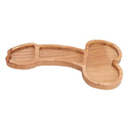 Aperitif Board Composite Wood Trumpet Shape Cooked Food Platter for Housewarming Gift Left