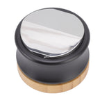 Coffee Distributor Stainless Steel Alloy Dual Head Adjustable Depth Coffee Leveler with Bamboo Base 53mm/2.09in