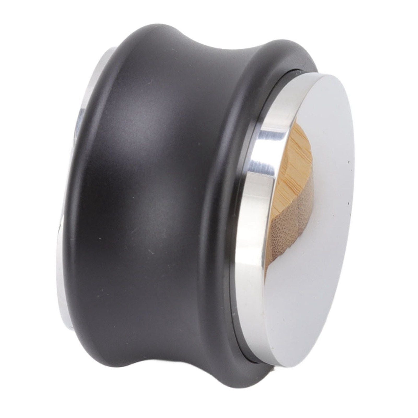 Coffee Distributor Stainless Steel Alloy Dual Head Adjustable Depth Coffee Leveler with Bamboo Base 53mm/2.09in