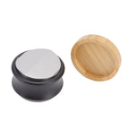 Coffee Distributor Stainless Steel Alloy Dual Head Adjustable Depth Coffee Leveler with Bamboo Base 58.5mm/2.3in