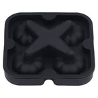 Pumpkin Ice Ball Mold 3D Pumpkin Shape Food Grade Silicone 4 Cells Easy Release Whiskey Ice Mold for Coffee Tea Cocktail Black