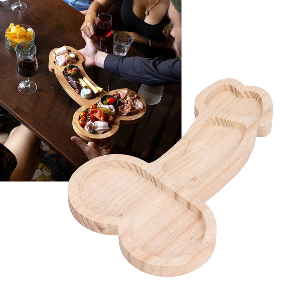Cheese Plate Novelty 40cm Large Practical Beech Wood Picnic Board Food Platter for Gift Anniversary Party for Restaurant Left