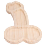 Novelty Aperitif Board 24cm 3 Part BPA Free Cheese Plate Beech Wood Practical Food Platter for Gift Housewarming Party Left