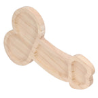 Novelty Aperitif Board 24cm 3 Part BPA Free Cheese Plate Beech Wood Practical Food Platter for Gift Housewarming Party Left