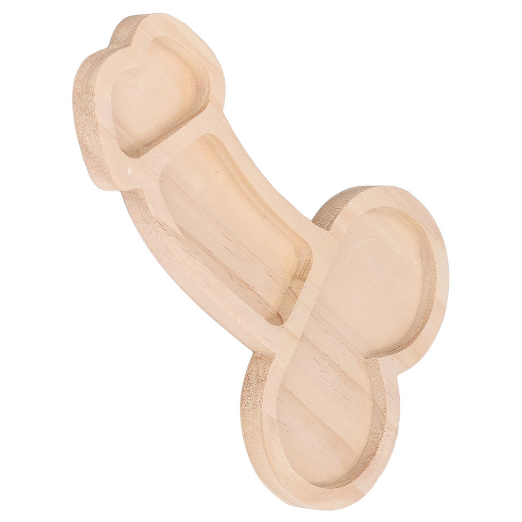 Novelty Aperitif Board 24cm 3 Part BPA Free Cheese Plate Beech Wood Practical Food Platter for Gift Housewarming Party Right