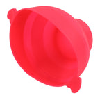 Microwavable Popcorn Bowl with Transparent Lid and Handle Collapsible Silicone Popcorn Maker for Home Rose Red