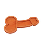 Aperitif Board 15.7in Eco Friendly Wood Nontoxic Odorless BPA Free Large Space Charcuterie Board for Steak Deli Cake Left