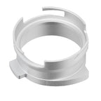 54mm Coffee Portafilter Dosing Funnel Aluminum Alloy Rotatable Dosing Funnel for Coffee Machine Silver
