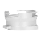 54mm Coffee Portafilter Dosing Funnel Aluminum Alloy Rotatable Dosing Funnel for Coffee Machine Silver