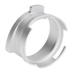 54mm Coffee Portafilter Dosing Funnel Aluminum Alloy Rotatable Dosing Funnel for Coffee Machine Silver