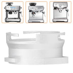 54mm Coffee Portafilter Dosing Funnel Aluminum Alloy Rotatable Dosing Funnel for Coffee Machine Silver
