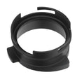 54mm Coffee Portafilter Dosing Funnel Aluminum Alloy Rotatable Dosing Funnel for Coffee Machine Black