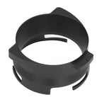 54mm Coffee Portafilter Dosing Funnel Aluminum Alloy Rotatable Dosing Funnel for Coffee Machine Black