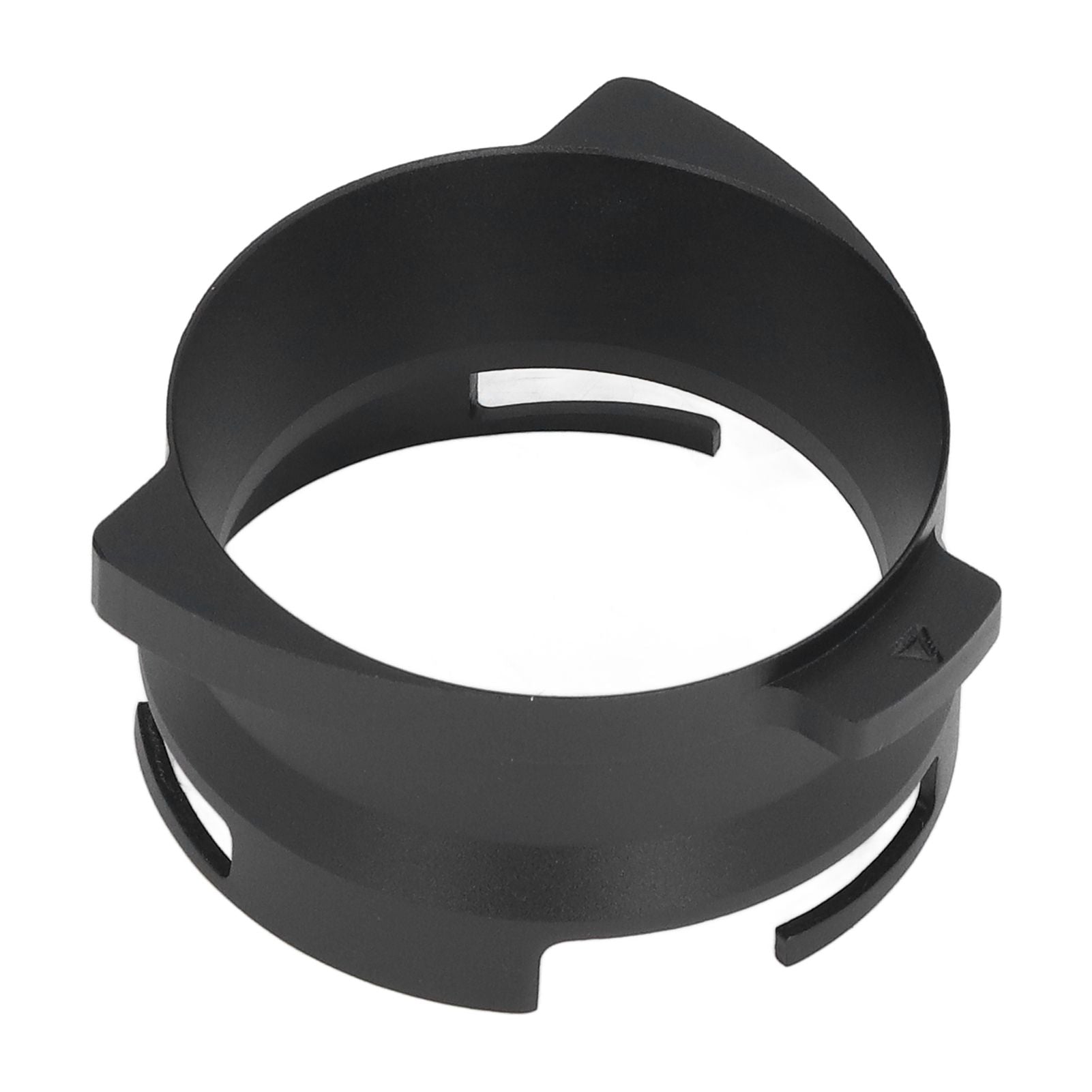 54mm Coffee Portafilter Dosing Funnel Aluminum Alloy Rotatable Dosing Funnel for Coffee Machine Black