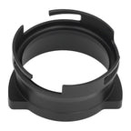 54mm Coffee Portafilter Dosing Funnel Aluminum Alloy Rotatable Dosing Funnel for Coffee Machine Black