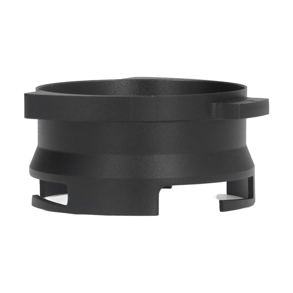 54mm Coffee Portafilter Dosing Funnel Aluminum Alloy Rotatable Dosing Funnel for Coffee Machine Black