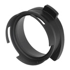 54mm Coffee Portafilter Dosing Funnel Aluminum Alloy Rotatable Dosing Funnel for Coffee Machine Black