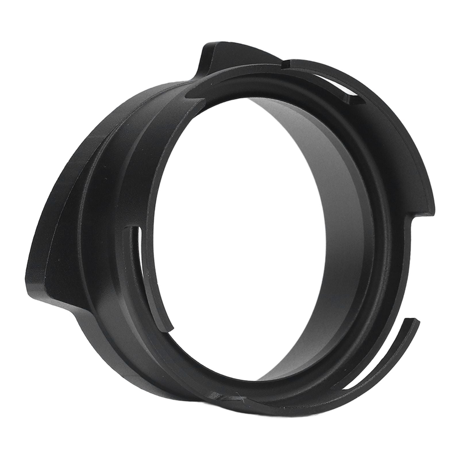 54mm Coffee Portafilter Dosing Funnel Aluminum Alloy Rotatable Dosing Funnel for Coffee Machine Black
