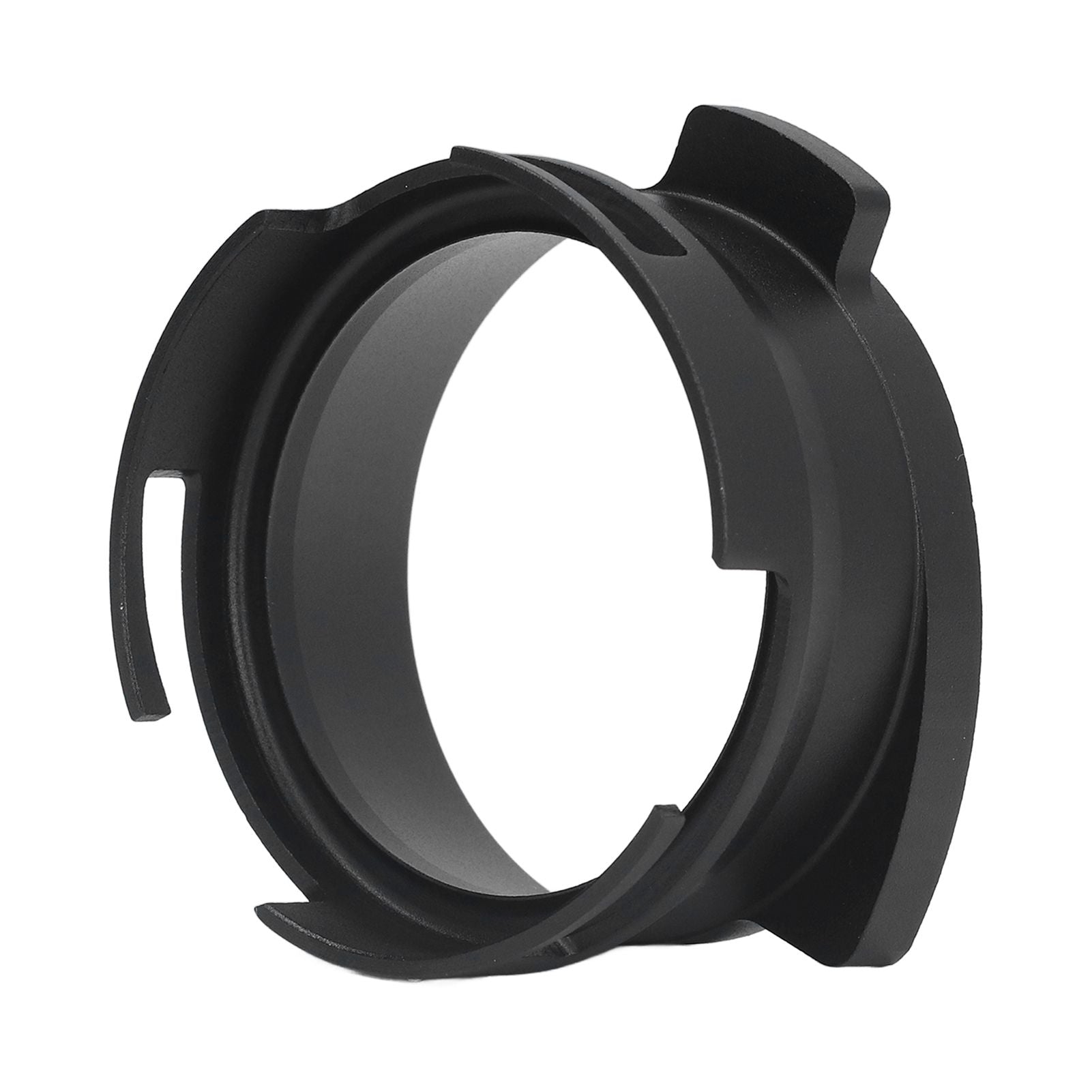 54mm Coffee Portafilter Dosing Funnel Aluminum Alloy Rotatable Dosing Funnel for Coffee Machine Black