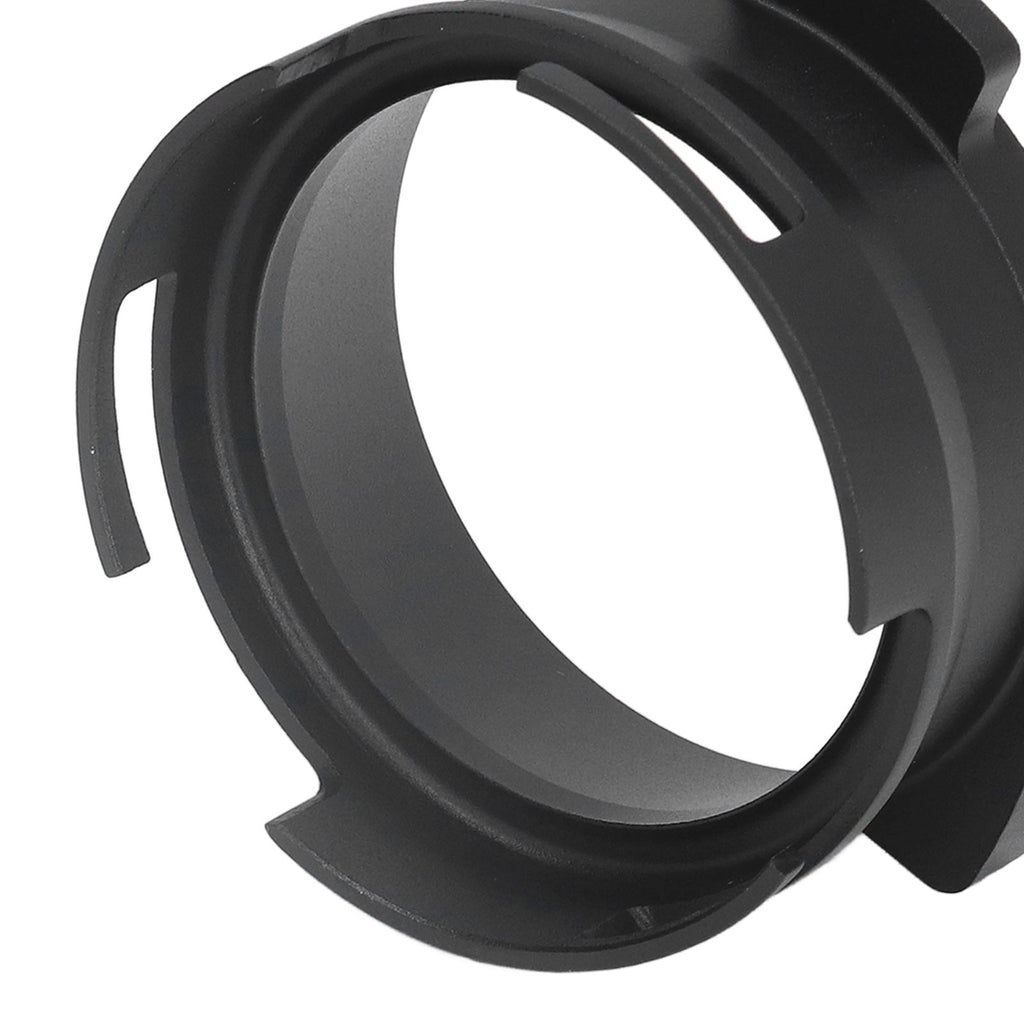 54mm Coffee Portafilter Dosing Funnel Aluminum Alloy Rotatable Dosing Funnel for Coffee Machine Black