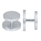 Double Head Coffee Powder Tamper Non Corrosive Aluminum Dual Sided Coffee Powder Hammer for Coffee Silver