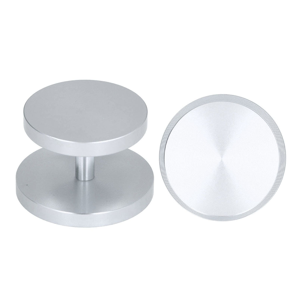 Double Head Coffee Powder Tamper Non Corrosive Aluminum Dual Sided Coffee Powder Hammer for Coffee Silver