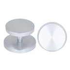 Double Head Coffee Powder Tamper Non Corrosive Aluminum Dual Sided Coffee Powder Hammer for Coffee Silver