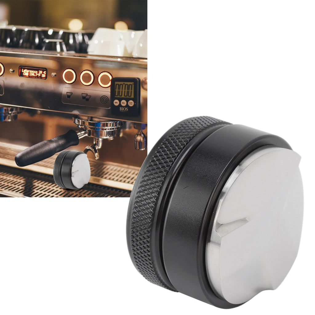 Coffee Distributor Adjustable Depth Tamper Press Hammer Distribution Tool for Home Office 53mm / 2.09in