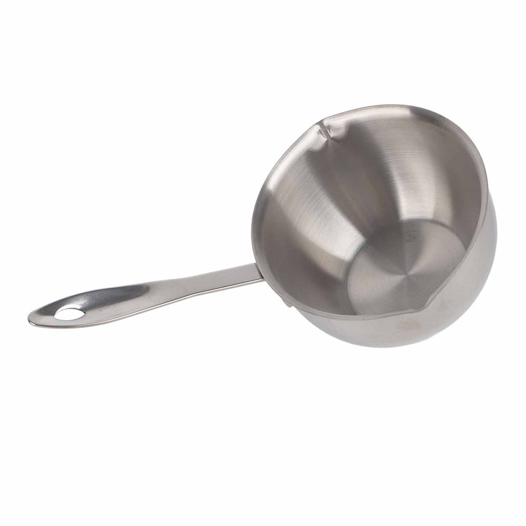 Butter Warmer Pot All in One Flat Induction Bottom Stainless Steel Mini Butter Hot Pot Milk Pot Small Saucepan 300ML