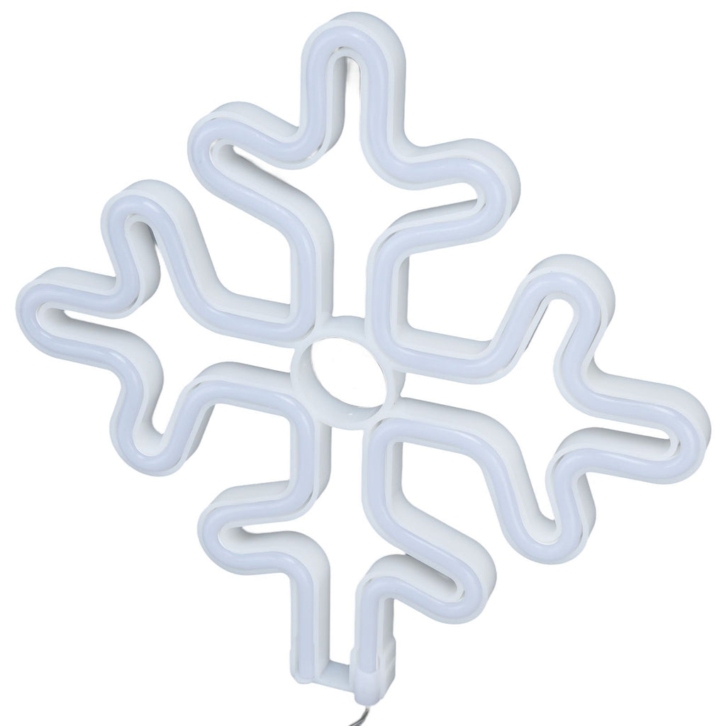 70in Neon Sign Romantic Christmas Snowflake Battery USB Powered LED Neon Light Decoration for Christmas Decoration 5V