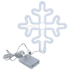 70in Neon Sign Romantic Christmas Snowflake Battery USB Powered LED Neon Light Decoration for Christmas Decoration 5V