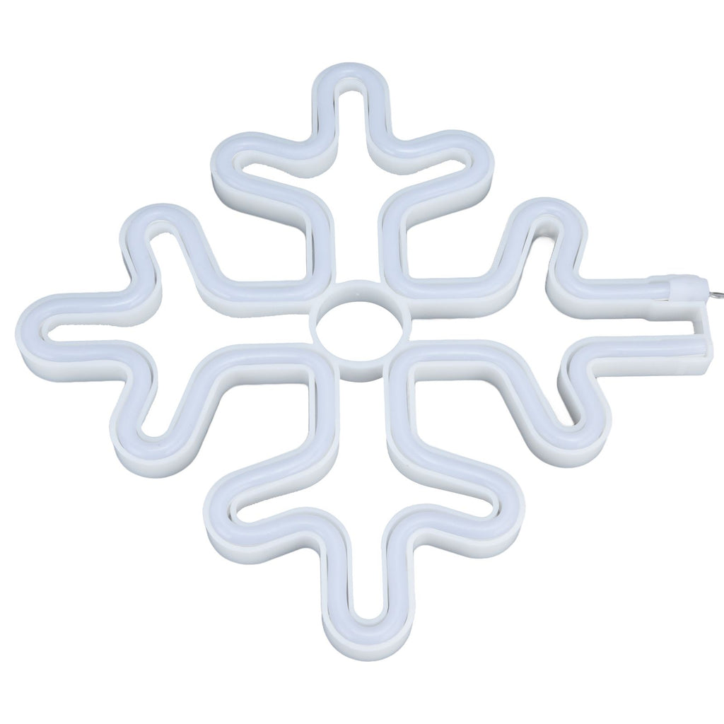 70in Neon Sign Romantic Christmas Snowflake Battery USB Powered LED Neon Light Decoration for Christmas Decoration 5V