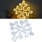 70in Neon Sign Romantic Christmas Snowflake Battery USB Powered LED Neon Light Decoration for Christmas Decoration 5V