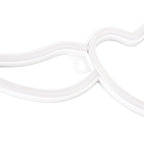 Heart Shaped Neon Light Safe Energy Saving Dual Power Heart Shaped Wings Neon Sign for Valentine's Day Wedding(Warm White Light Pink Light )