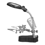 Soldering Station Magnifier Auxiliary Clip Stand Desktop Magnifying Glasses for Small Items Miniatures Projects
