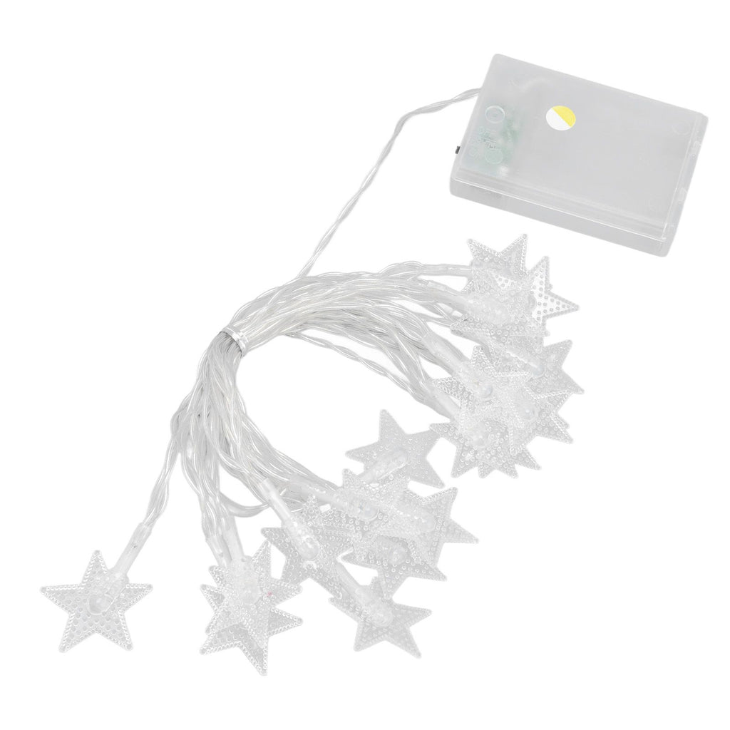 String Lights 20 LED Beads 3meters Indoor Decorative Light Star Shape Bulb Warm Light for Bed Room Living Room