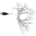 3 M 20LED String Lights LED Globe Outdoor Indoor String Lights for Girls Room Decoration Festive Birthday USB Power Supply