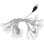 3 M 20LED String Lights LED Globe Outdoor Indoor String Lights for Girls Room Decoration Festive Birthday USB Power Supply