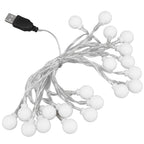 3 M 20LED String Lights LED Globe Outdoor Indoor String Lights for Girls Room Decoration Festive Birthday USB Power Supply