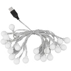 3 M 20LED String Lights LED Globe Outdoor Indoor String Lights for Girls Room Decoration Festive Birthday USB Power Supply