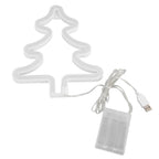 Led Light Sign Green Christmas Trees Safe Stable Unique Shape Wide Application Neon Light for Bedroom Bar Party