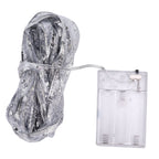 13.12ft LED Christmas Ribbon Light Waterproof Christmas Tree Decorative Light Silver Light RibbonColorful Light