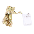 13.12ft Christmas Light Ribbon LED Christmas Tree Gold Transparent Ribbon Light for Festival DecorationWarm White Light