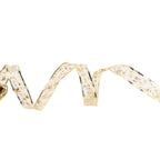 13.12ft Christmas Light Ribbon LED Christmas Tree Gold Transparent Ribbon Light for Festival DecorationWarm White Light