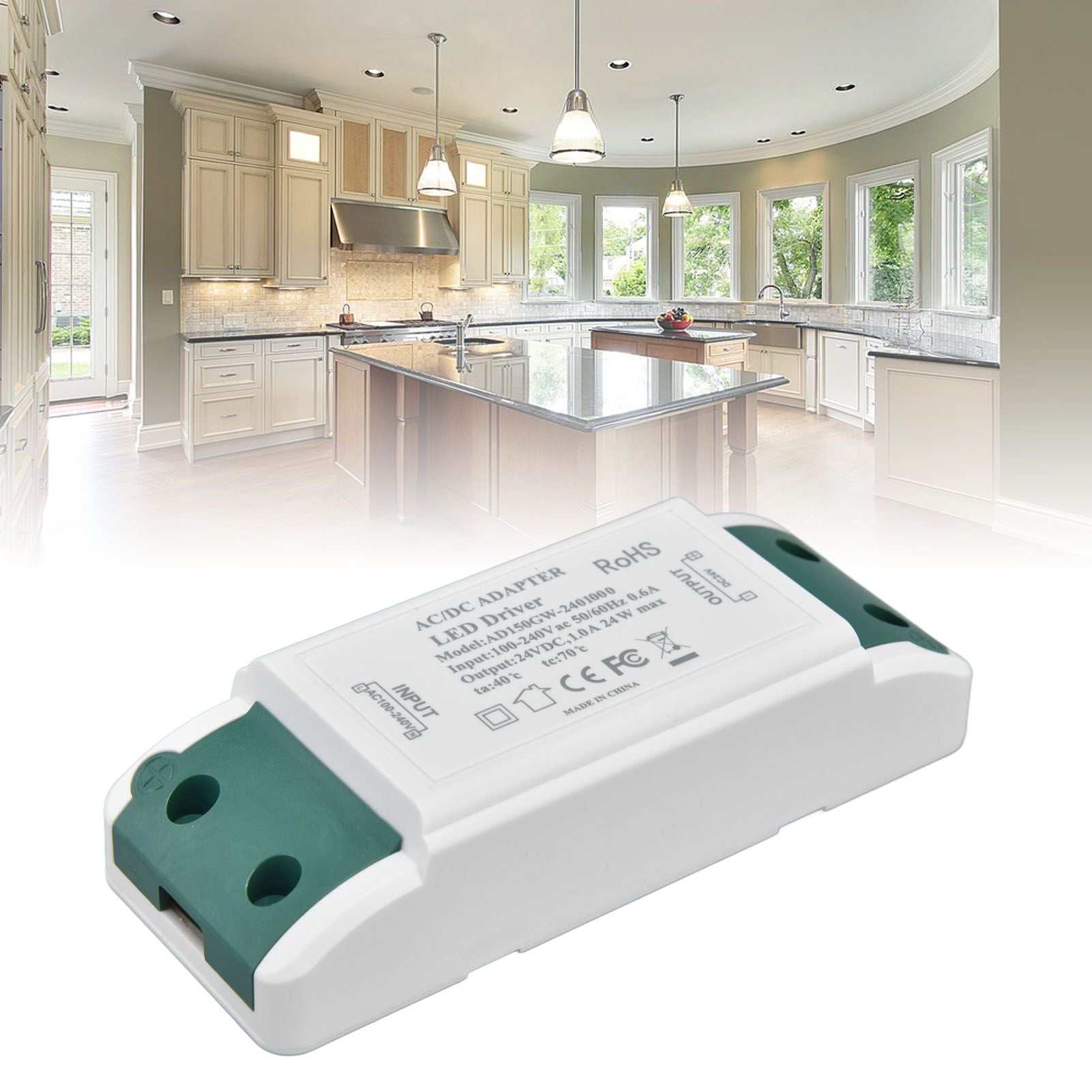 LED Driver Short Circuit Overcurrent Lightweight Portable Easy Installation Constant Current LED Drive AC100‑240V