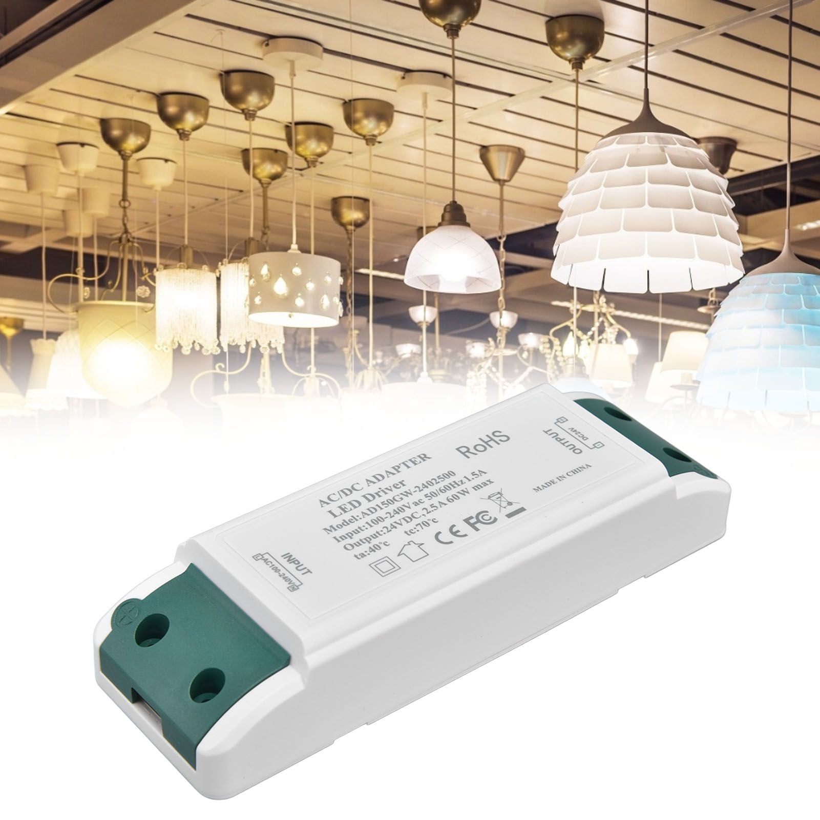 LED Driver Short Circuit Overcurrent Protection Lightweight Portable Constant Current LED Drive AC100‑240V