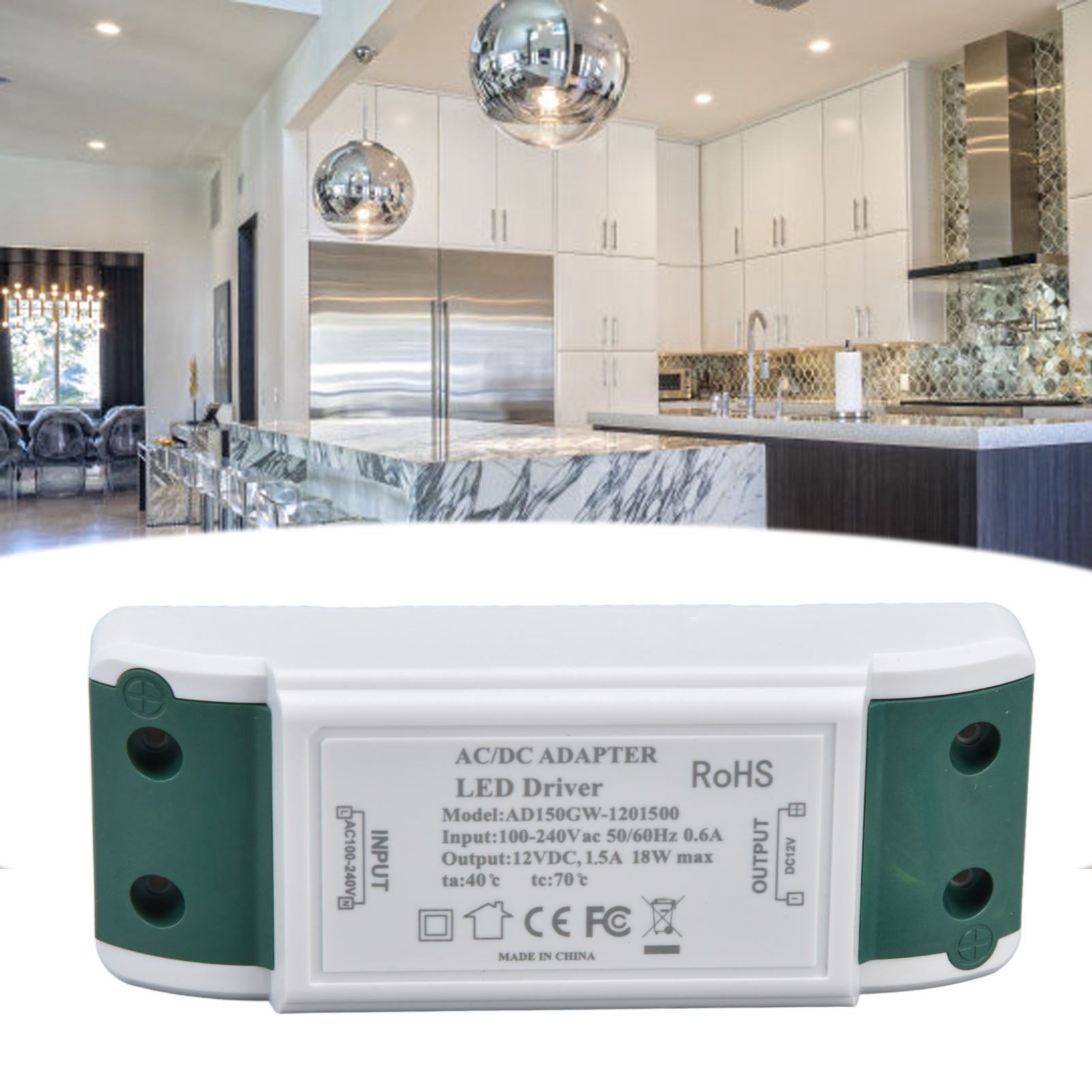 LED Driver Constant Current Power Supply Transformer for LED Flexible Strip Light AC100‑240V