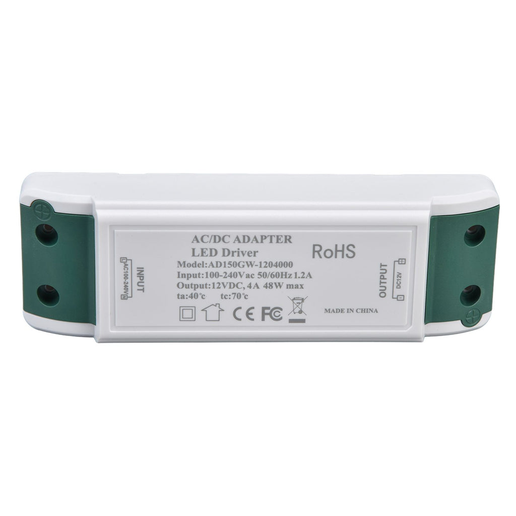 LED Power Driver 12V DC 48W 4A Constant Current Voltage Adapter 12V LED Power Transformer AC100‑240V