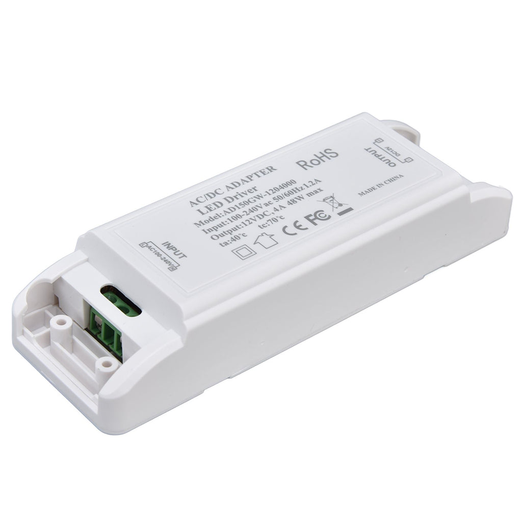 LED Power Driver 12V DC 48W 4A Constant Current Voltage Adapter 12V LED Power Transformer AC100‑240V